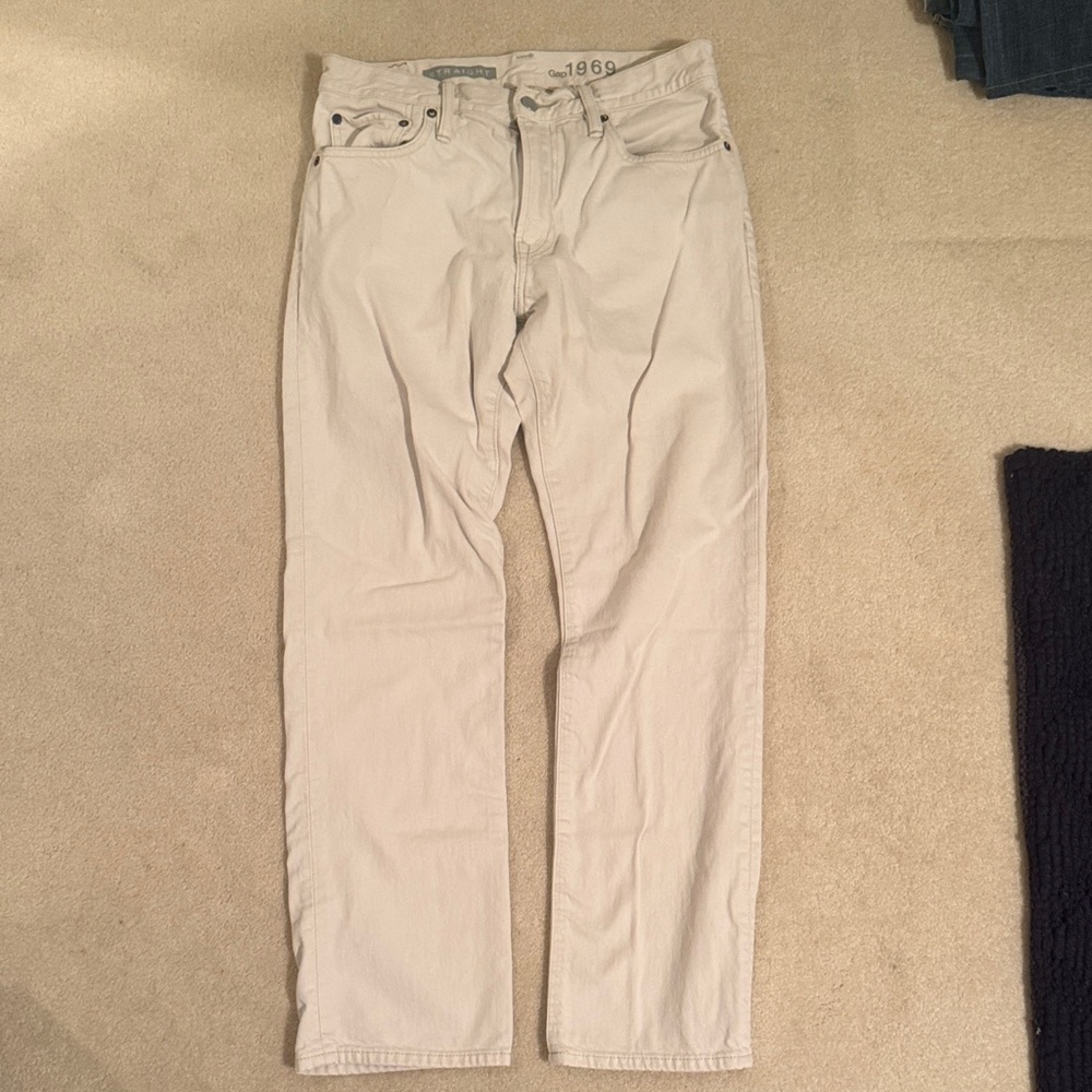 Men's Classic Beige Jeans